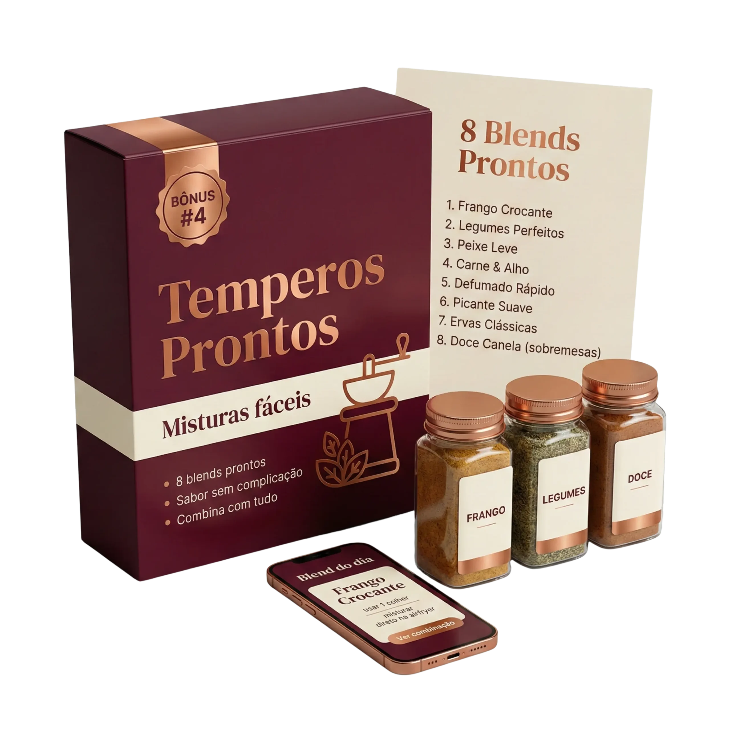 Bônus 4 — Guia de Temperos Prontos (Misturas)