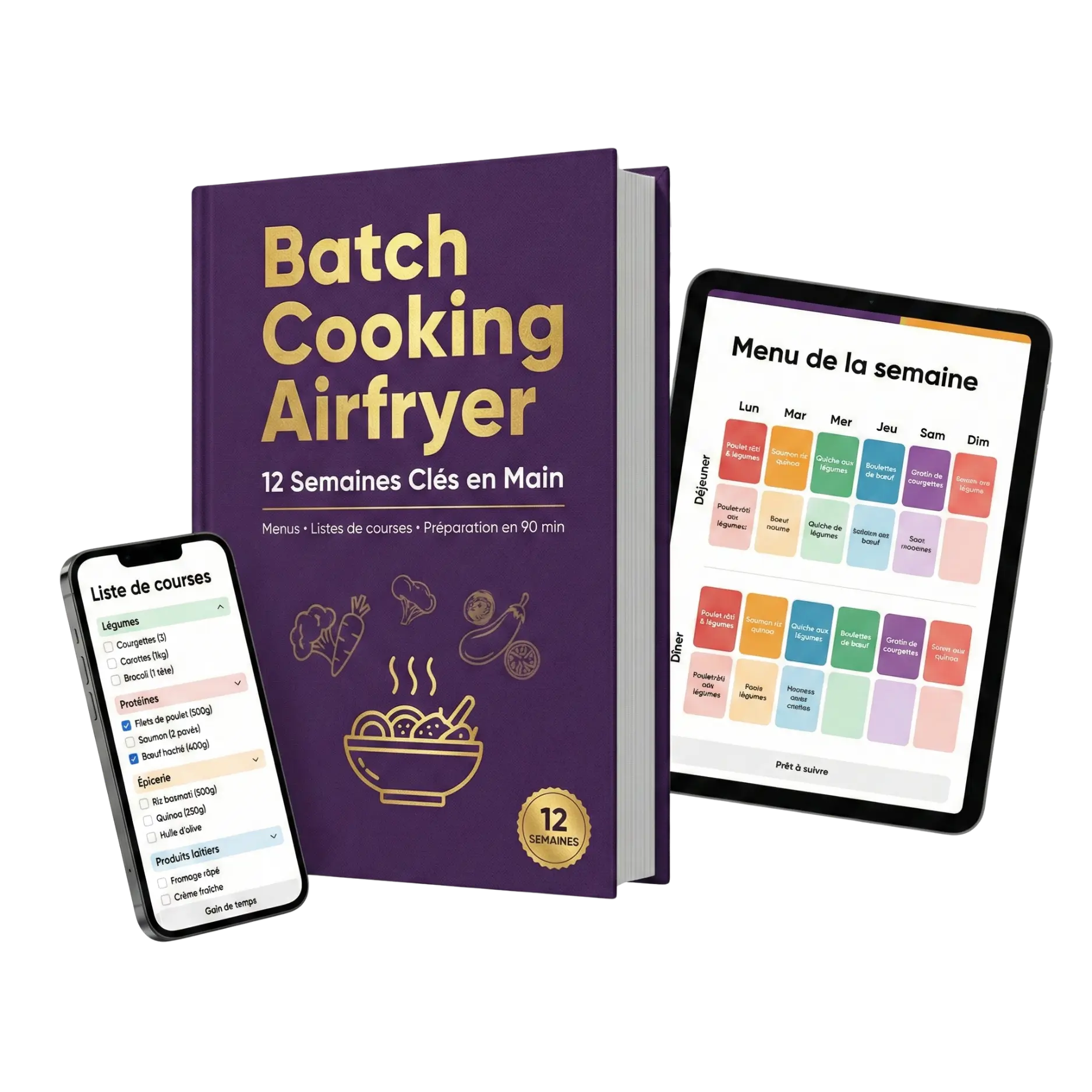 Batch Cooking Airfryer – 12 Semaines Clés en Main