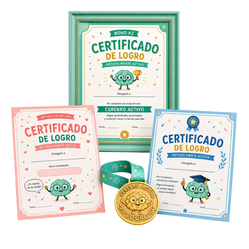 Bono 2: Certificado de Logro y medalla