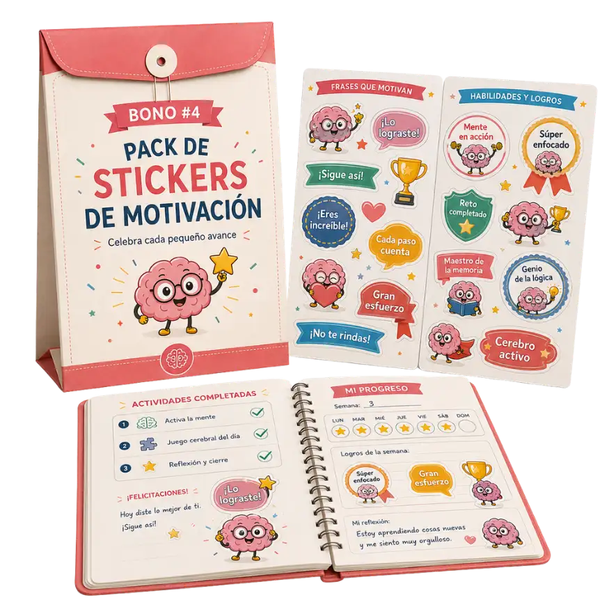Bono 4: Pack de Stickers de Motivación