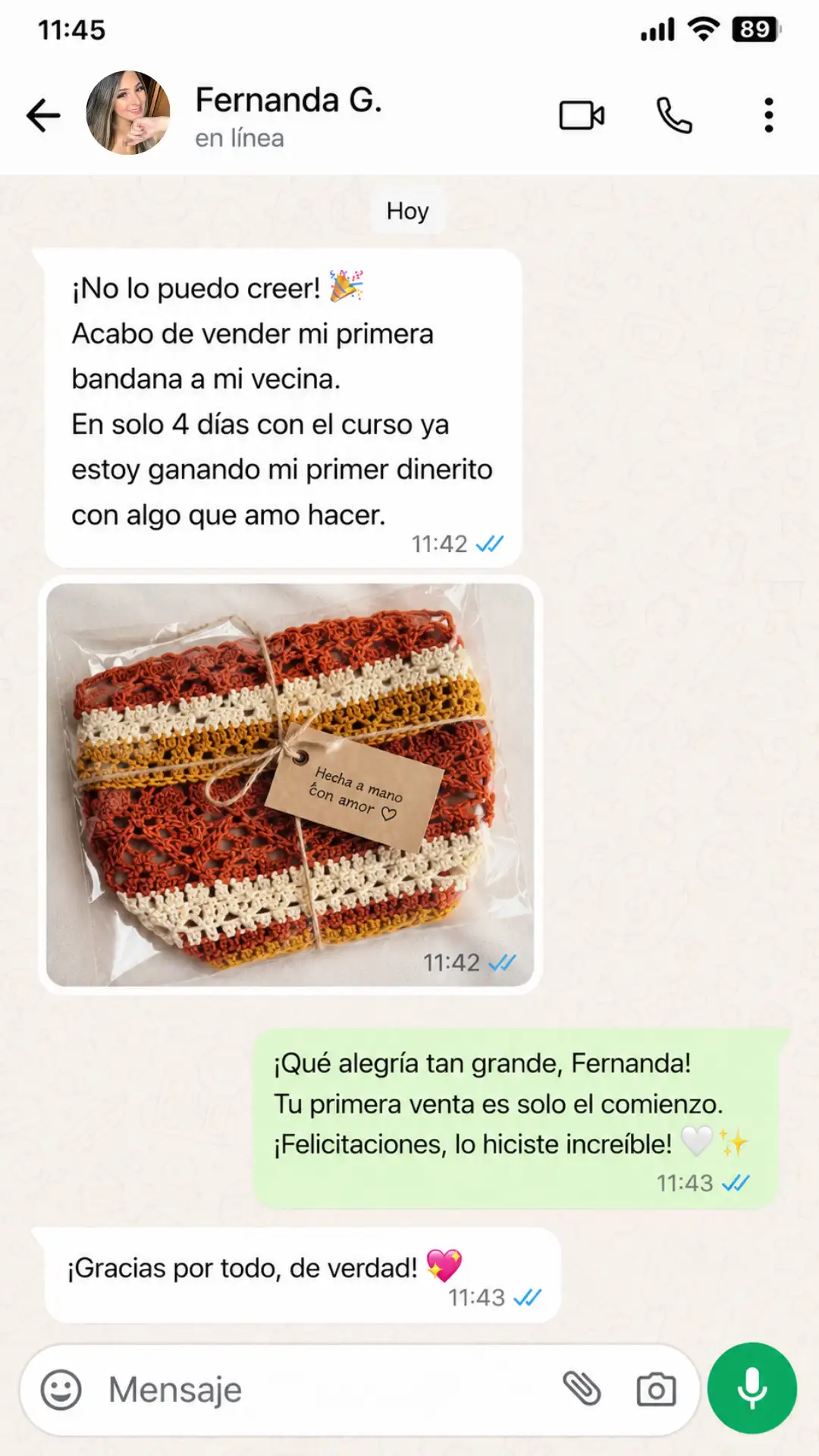 Testimonio clienta Bandana Studio