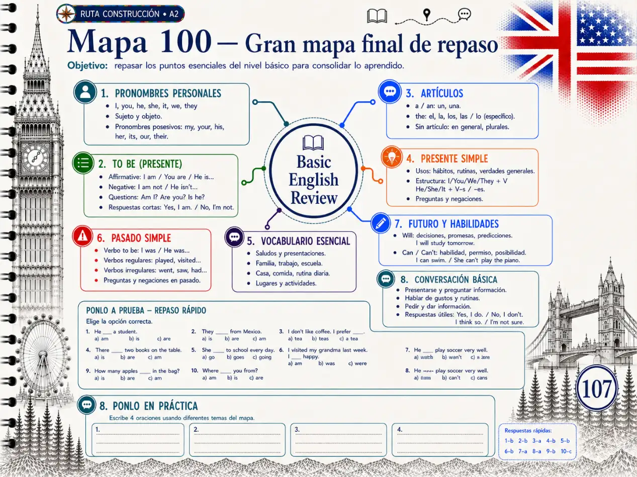 Las 6 Rutas del Mapa del Inglés