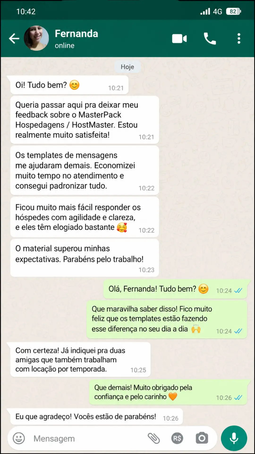 Print real de anfitrião usando o MasterPack Hospedagens
