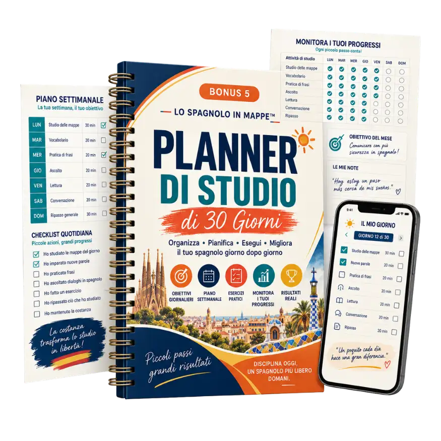 Bonus 5 — Planner di Studio di 30 Giorni